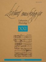 № 21 (2020) : Lietuvos muzikologija