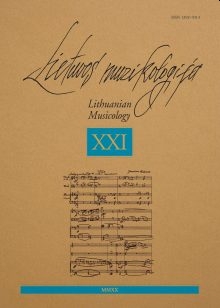 № 21 (2020) : Lietuvos muzikologija