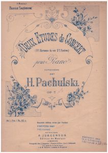 Deux Etudes de Concert [Ноти] / H. Pachulski