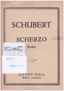 Scherzo B-dur / F. Schubert