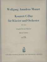 Konzert [Ноти] : C-Dur : für Klavier und Orchester : KV 415 : Ausgabe für zwei Klaviere / Wolfgang Amadeus Mozart