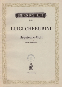 1973, Requiem c-Moll : (Messe de Requiem) : fürvierstimmsgen gemischten Chor und Orchester / L. Cherubini